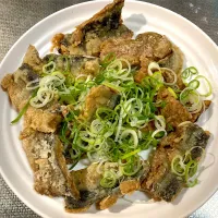 Snapdishの料理写真:秋刀魚の竜田揚げ|satoruさん