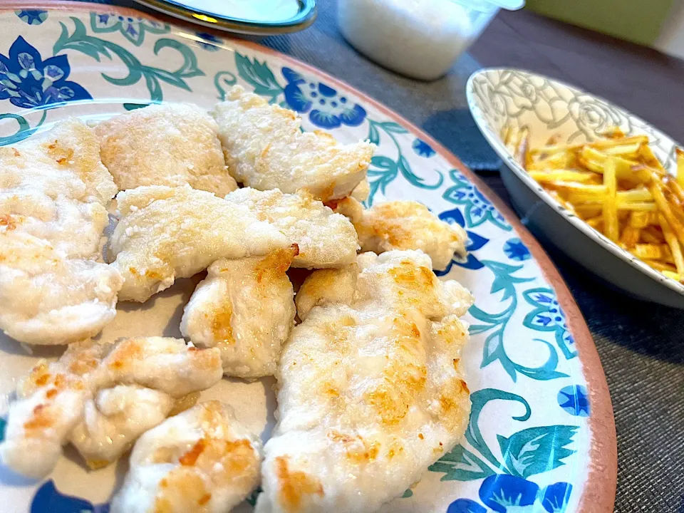 鶏胸肉の片栗粉焼き|きなこさん