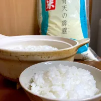 Snapdishの料理写真:土鍋で新米ご飯🌾| karinさん