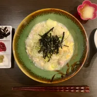 Snapdishの料理写真:鶏雑炊|tatsuponさん