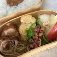 Snapdishの料理写真:巻き巻きチャーシュー弁当|たんぽぽさん