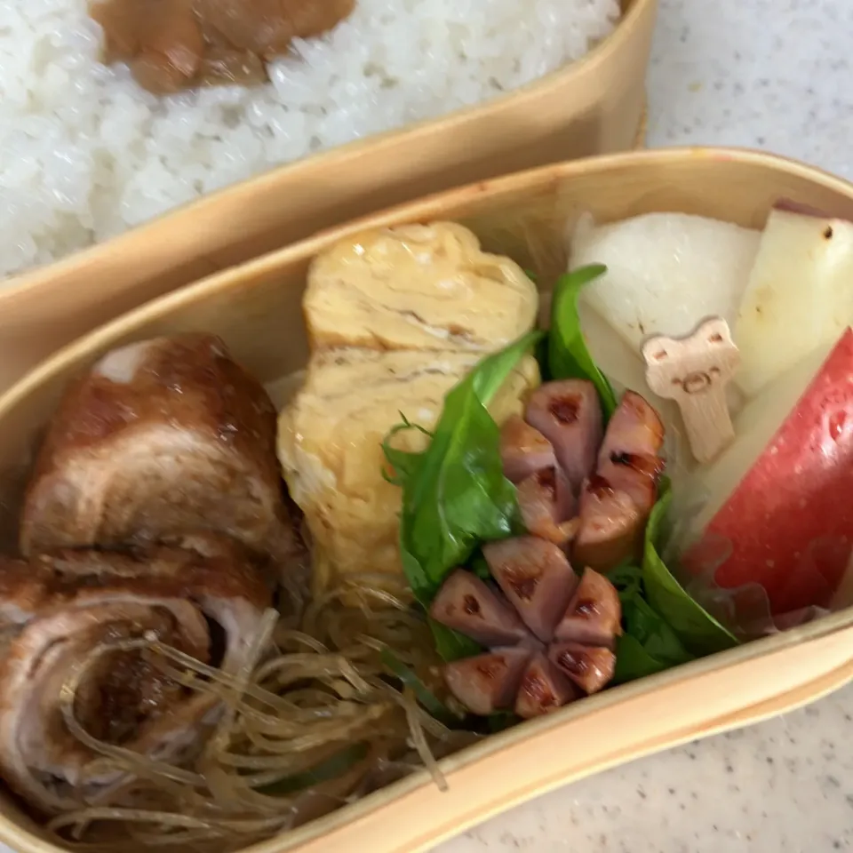 巻き巻きチャーシュー弁当|たんぽぽさん