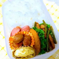 Snapdishの料理写真:息子 弁当|とっしぃさん