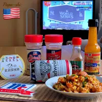 Snapdishの料理写真:さあ、ワールドシリーズ！ジャンバラヤ🇺🇸食べながら観戦するぞ！|パパ氏さん