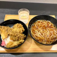 Snapdishの料理写真:舞茸天丼セット|しのぶさん