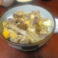 牛肉の柳川風丼|藍山花さん