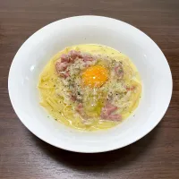 Snapdishの料理写真:スープカルボナーラ|dashi menjiroさん