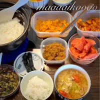 Snapdishの料理写真:新米を食べるお昼ご飯🍚🌾|マイコさん