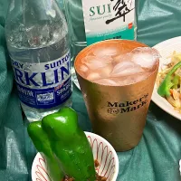 Snapdishの料理写真:余った🫑を醤油の実(醤油ひしお)(醤油麹)で|🐈⸒⸒⸒⸒つるのダンス🐈🐾さん