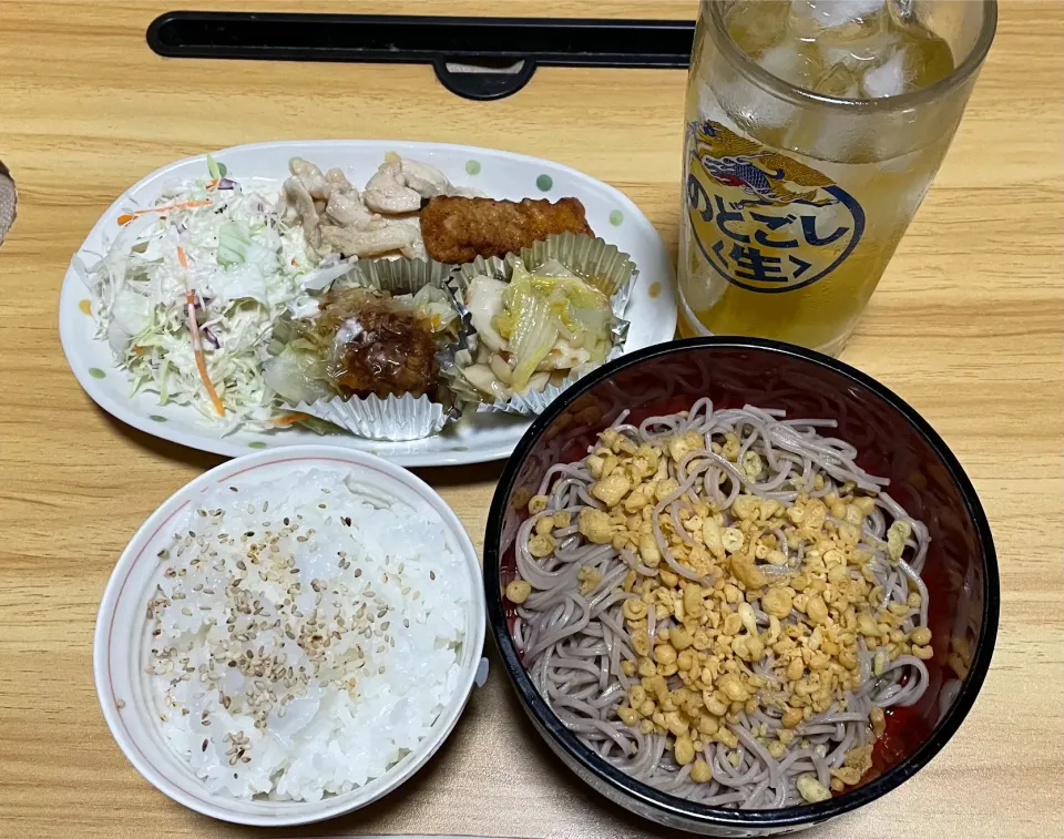 今日の夕飯🍽️お蕎麦|料理好きなじいさまさん