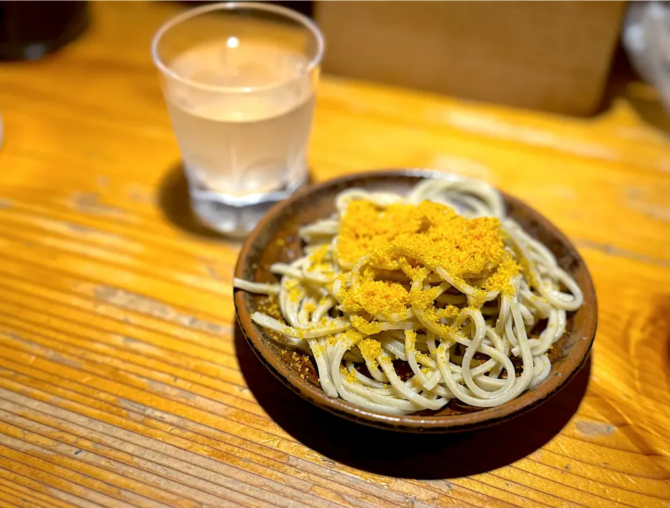 ひとくちカラスミ蕎麦|流線形さん