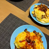 Snapdishの料理写真:息子作オムライス|侑子さん