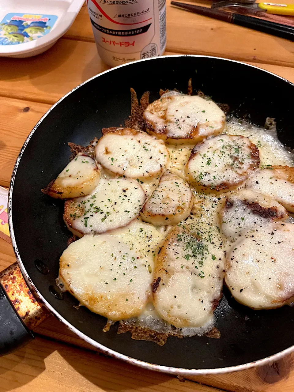 長芋のガーリック醤油チーズ焼き|ぺろたんさん