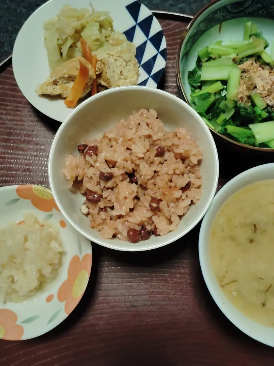 お赤飯の夕ご飯|由紀子さん