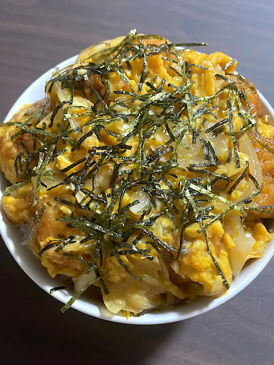 Snapdishの料理写真:唐揚げの親子丼|soraさん