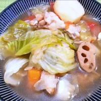 Snapdishの料理写真:手羽元のポトフ|shinさん