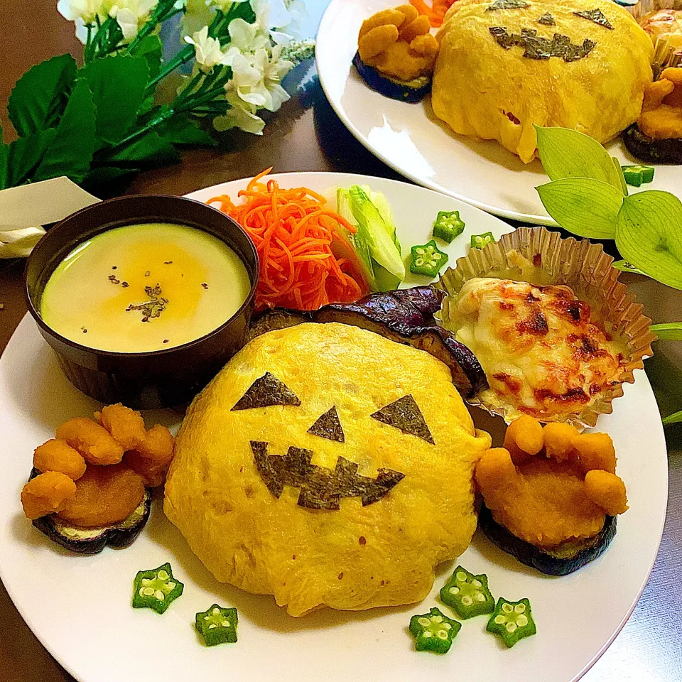 Snapdishの料理写真:🎃ハッピーハロウィンプレート🎃|あやめもちもちさん