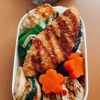 Snapdishの料理写真:今日の旦那のお弁当|sacchan( ﾐΦﻌΦ)ฅさん