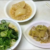 Snapdishの料理写真:大根のそぼろ煮と白菜の炊いたの|えぃみぃさん