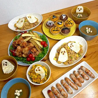 Snapdishの人気料理写真:ハロウィンな夜ご飯🎃