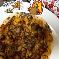 Snapdishの料理写真:yummy！でカルビピザ|もーやんさん