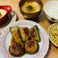 Snapdishの料理写真:肉詰めごはん| mtsu_sh_tmさん