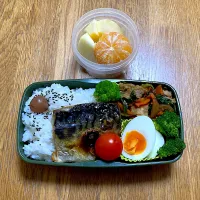 Snapdishの料理写真:10/25 塩サバ弁当|ゆさん