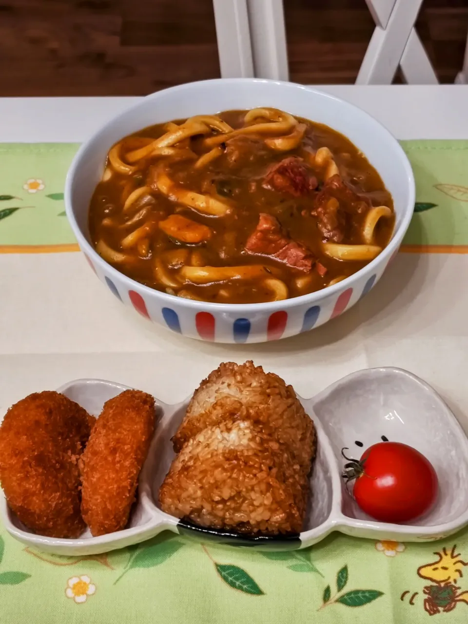 【カレーうどんと焼きおにぎり】|梨々香さん