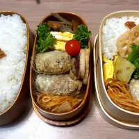 Snapdishの料理写真:チーズハンバーグ弁当🍱|ふみふみさん