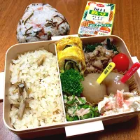 Snapdishの料理写真:10月28日お弁当＆朝練おにぎり|Meimamaさん