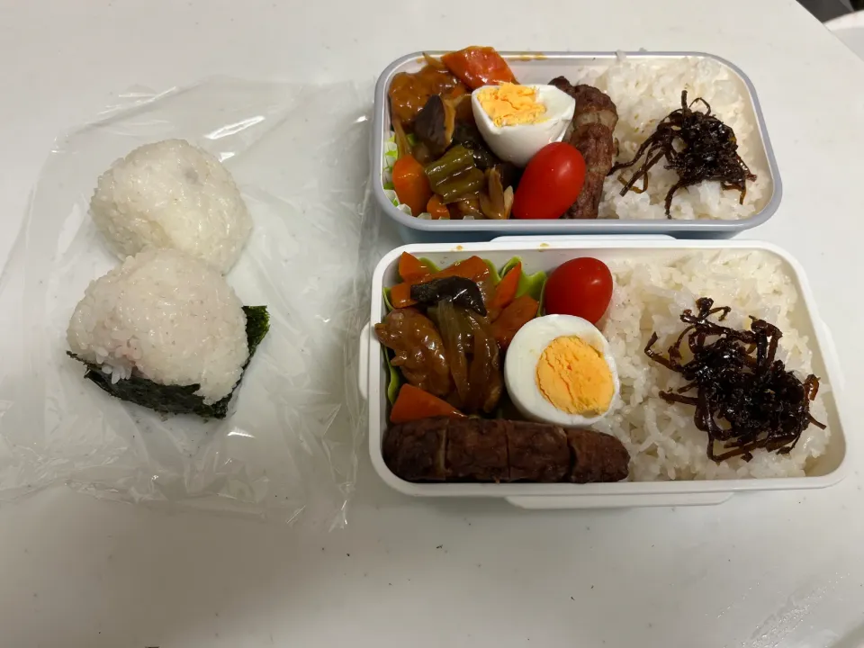 Snapdishの料理写真:娘と妻と僕のお弁当|もとくんさん