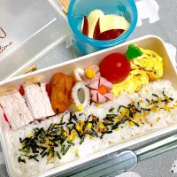 Snapdishの料理写真:2024.10.28   ポークソテー弁当　りんご| ママさん