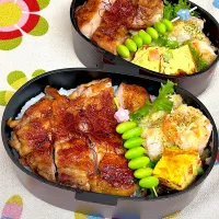 Snapdishの料理写真:照り焼きチキン弁当|Chiharϋnさん