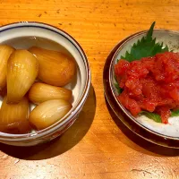 Snapdishの料理写真:たまりらっきょう　梅くらげ| keikoさん