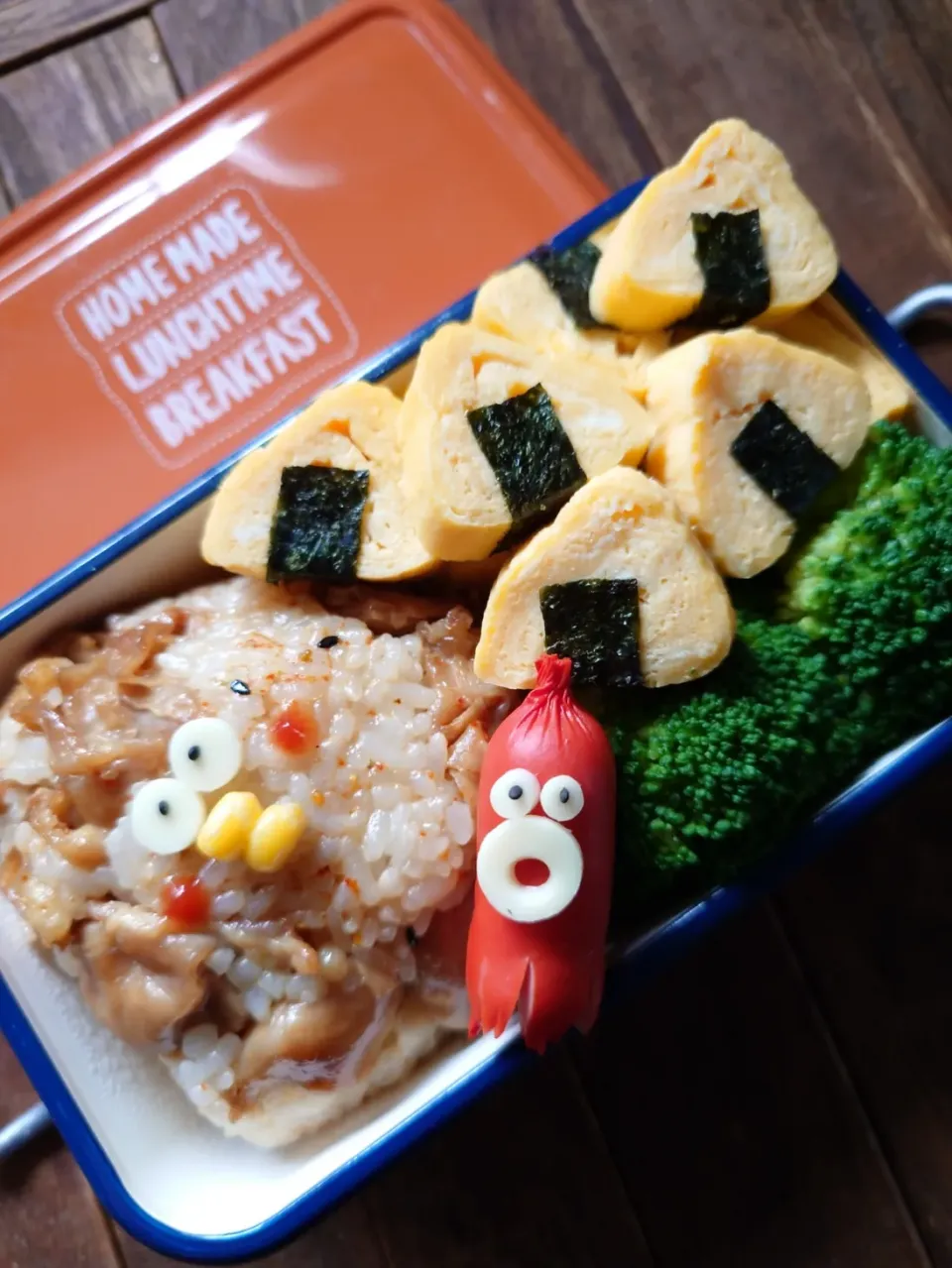 漢の…自分用🍱ハラミ焼き鳥おにぎり弁当|ᵏᵒᵘさん