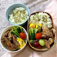 Snapdishの料理写真:余った刺身の竜田揚げ弁当|SaDaさん