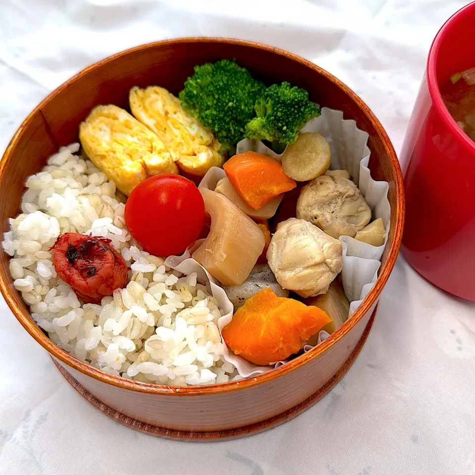 下茹で野菜の筑前煮弁当|ゆっきーさん