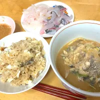 黒鯛とカワハギ尽くしご飯|Hiroさん