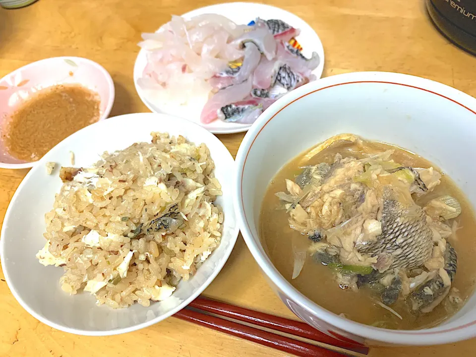 黒鯛とカワハギ尽くしご飯|Hiroさん