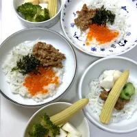 Snapdishの料理写真:白魚といくら丼|さとう かおりさん