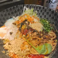 Snapdishの料理写真:温玉 汁なし担々麺| rockiさん