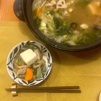 Snapdishの料理写真:鶏ネギ鍋|Atelier Sekiさん