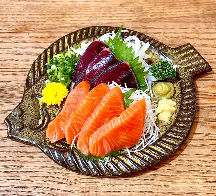 お刺身de🍶スタート💦
酢の物.煮物を添えて 晩ごはん(^^)・・|ばくあんしゃさん