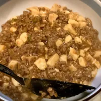 Snapdishの料理写真:これをご飯🍚にかければ『麻婆豆腐丼』😋|アライさんさん