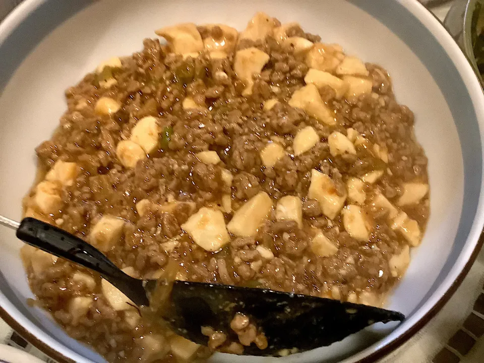 これをご飯🍚にかければ『麻婆豆腐丼』😋|アライさんさん