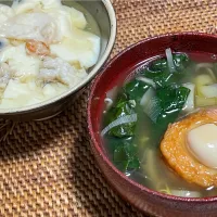 Snapdishの料理写真:茶碗蒸しと汁物|Noriyuki Saitoさん