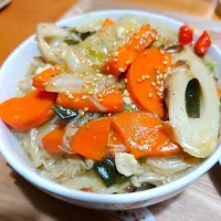 Snapdishの料理写真:野菜と厚揚げなどの中華風ごった煮|Apolloさん