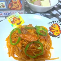 Snapdishの料理写真:隠し味yummyでナポリタン|もーやんさん