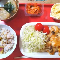 Snapdishの料理写真:チキン南蛮　さつまいもご飯| さゆさん