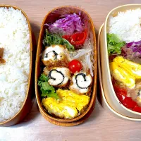 Snapdishの料理写真:ささみしそ海苔巻き弁当🍱|ふみふみさん